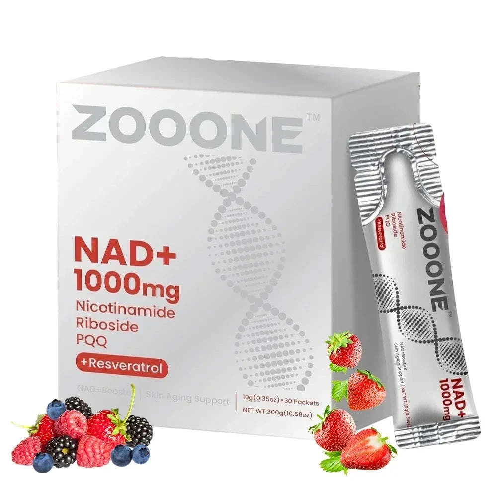 NAD+ Berry Flavored Drink Mix for Energy, Focus & Healthy Aging-30 Packets / 3 bottle / United States