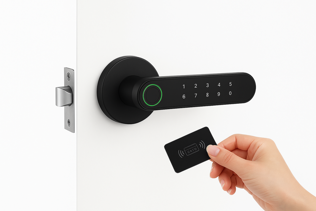 Porte-clé intelligente 5-en-1 à empreinte digitale avec contrôle via app