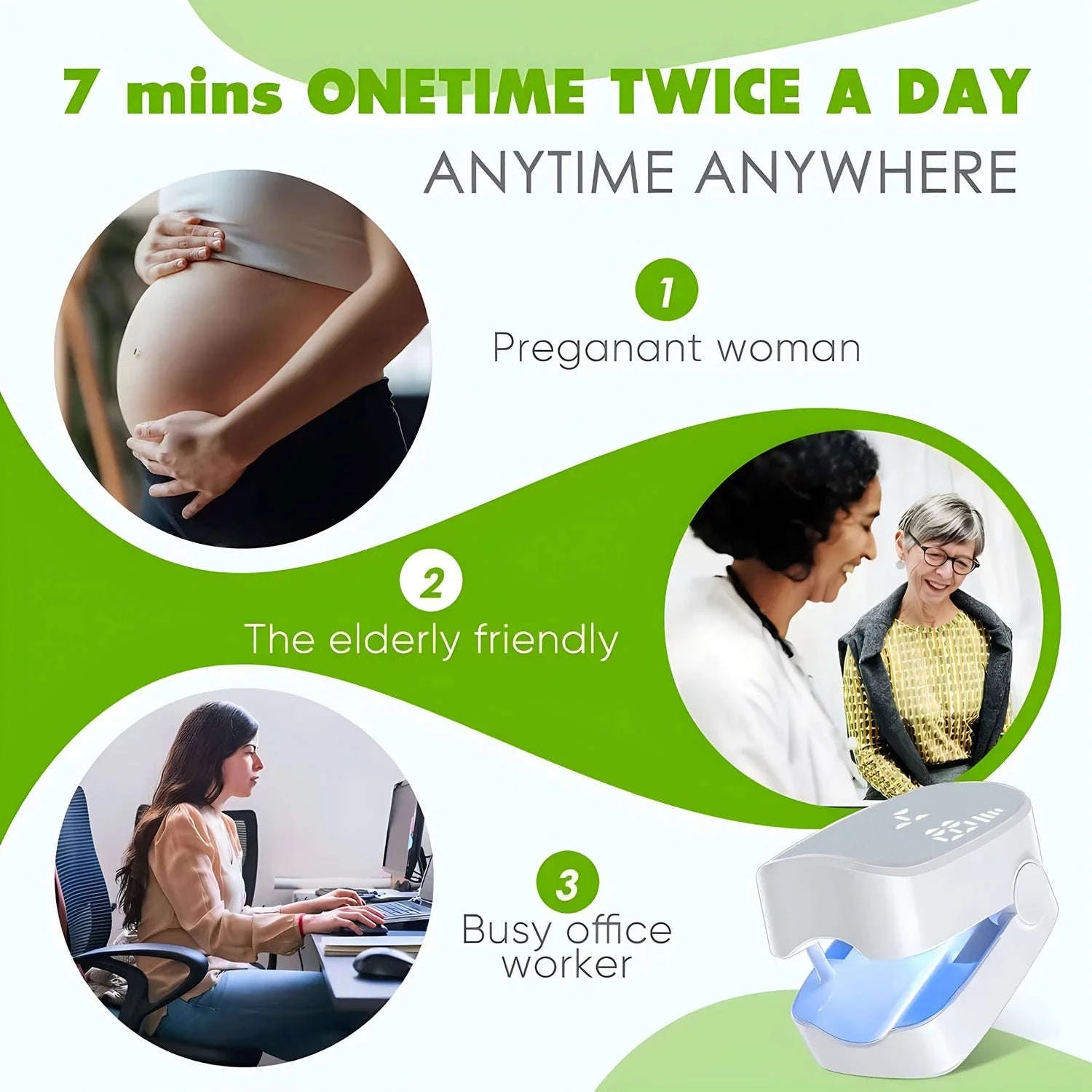 Nail Fungus Treatment Tool for Healthier Nails-White