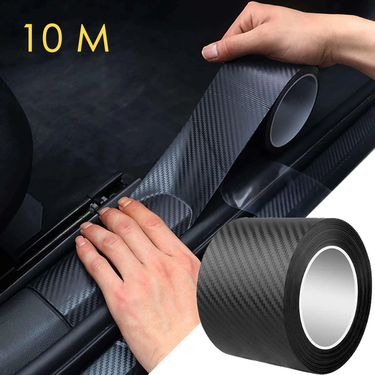 Nano Carbon Fiber Car 3D Protection Tape-10cm Wide Nano Fiber / 10m Long