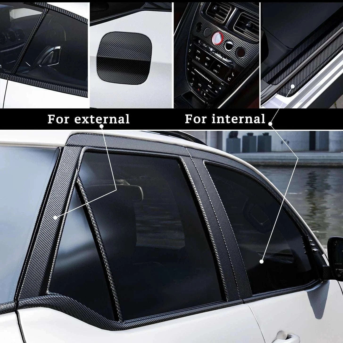 Nano Carbon Fiber Car 3D Protection Tape-10cm Wide Nano Fiber / 10m Long