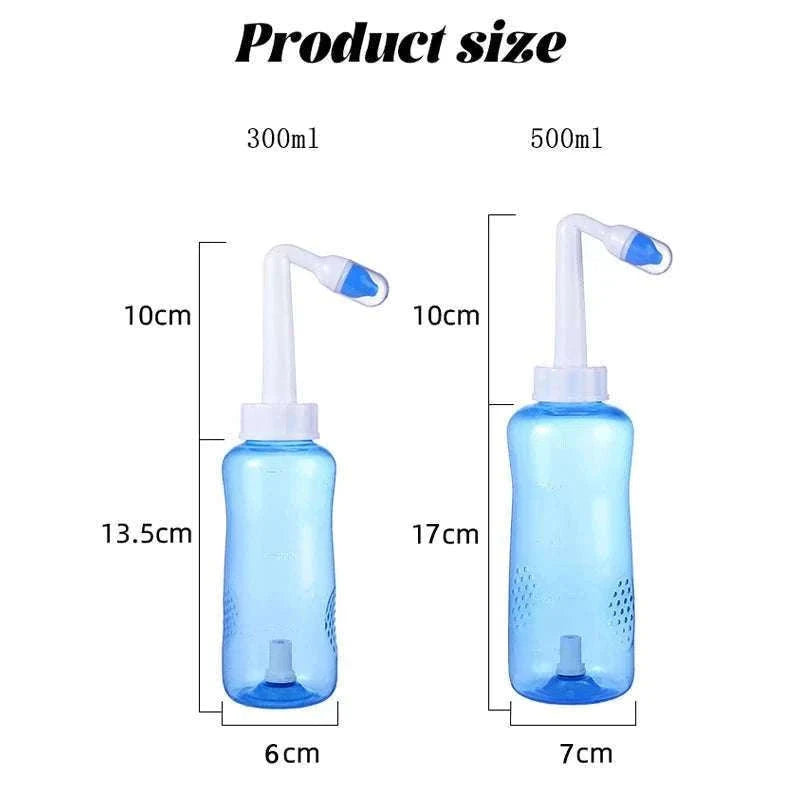 Nasal Irrigator Nose Wash Cleaner for Adults and Children-Manual 300ml