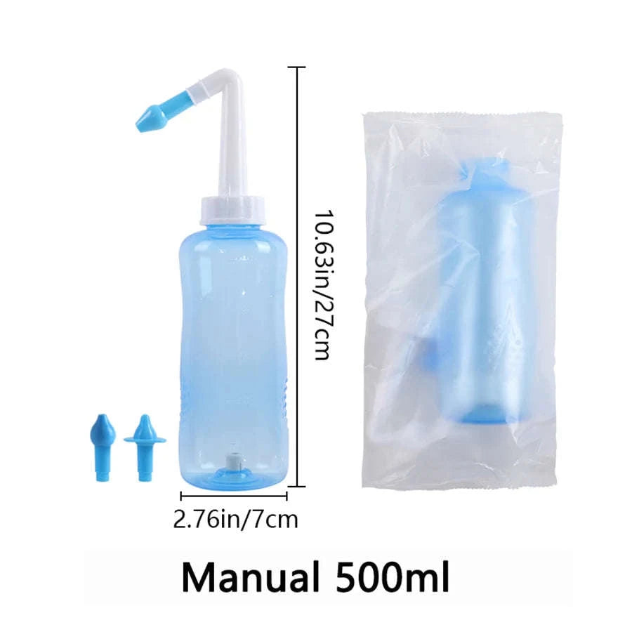 Nasal Irrigator Nose Wash Cleaner for Adults and Children-Manual 300ml