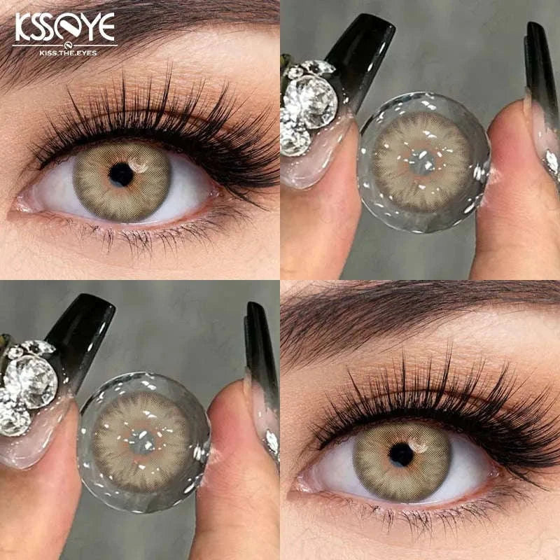 Natural Fashion Color Contact Lenses Siri Series-Iris Brown / -7.50