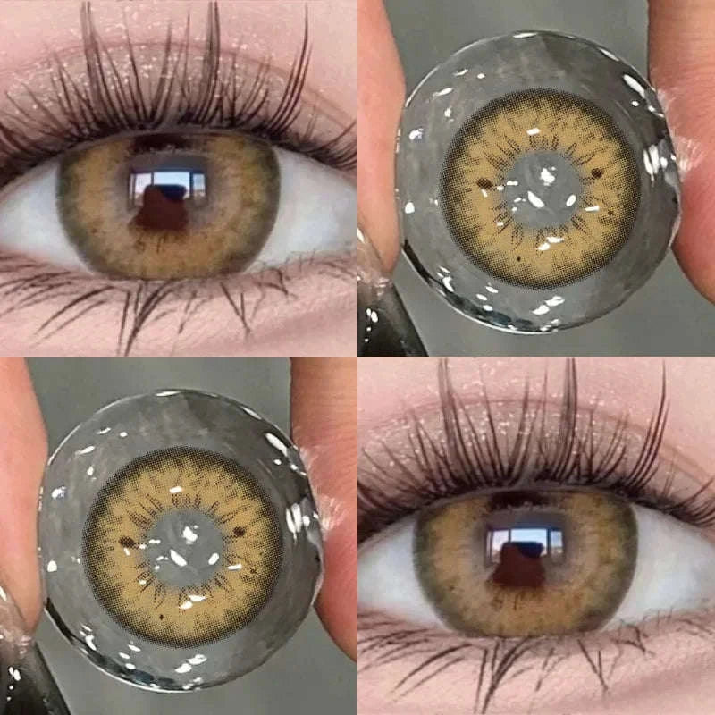 Natural Fashion Color Contact Lenses Siri Series-Iris Brown / -7.50