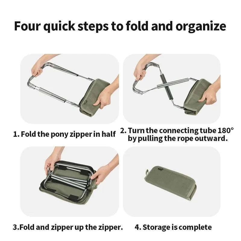 Naturehike 2024 Portable Camping Chair-Green