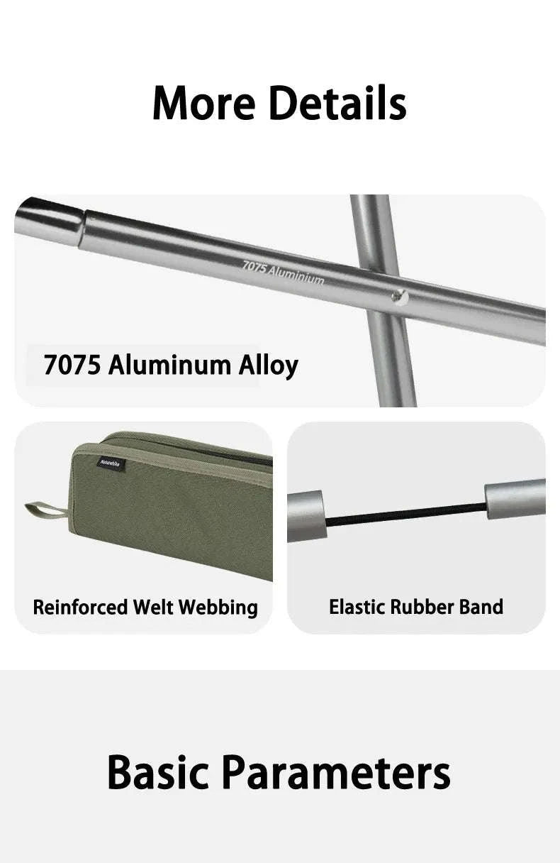 Naturehike 2024 Portable Camping Chair-Green