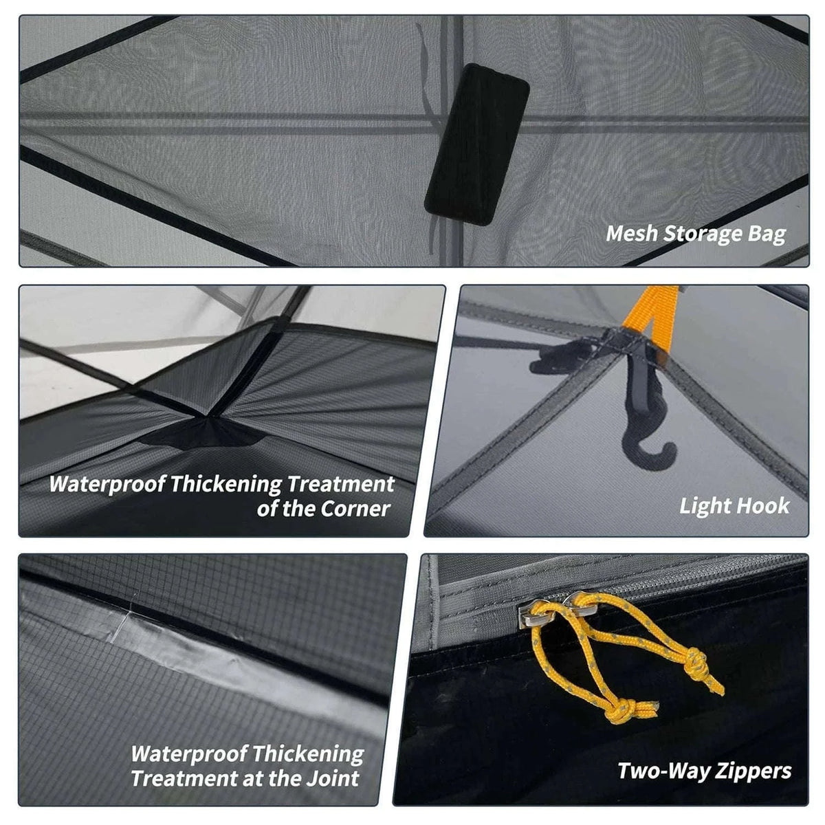 Naturehike Mongar 2-Person Ultralight Waterproof Trekking Tent-210T Blue / Germany