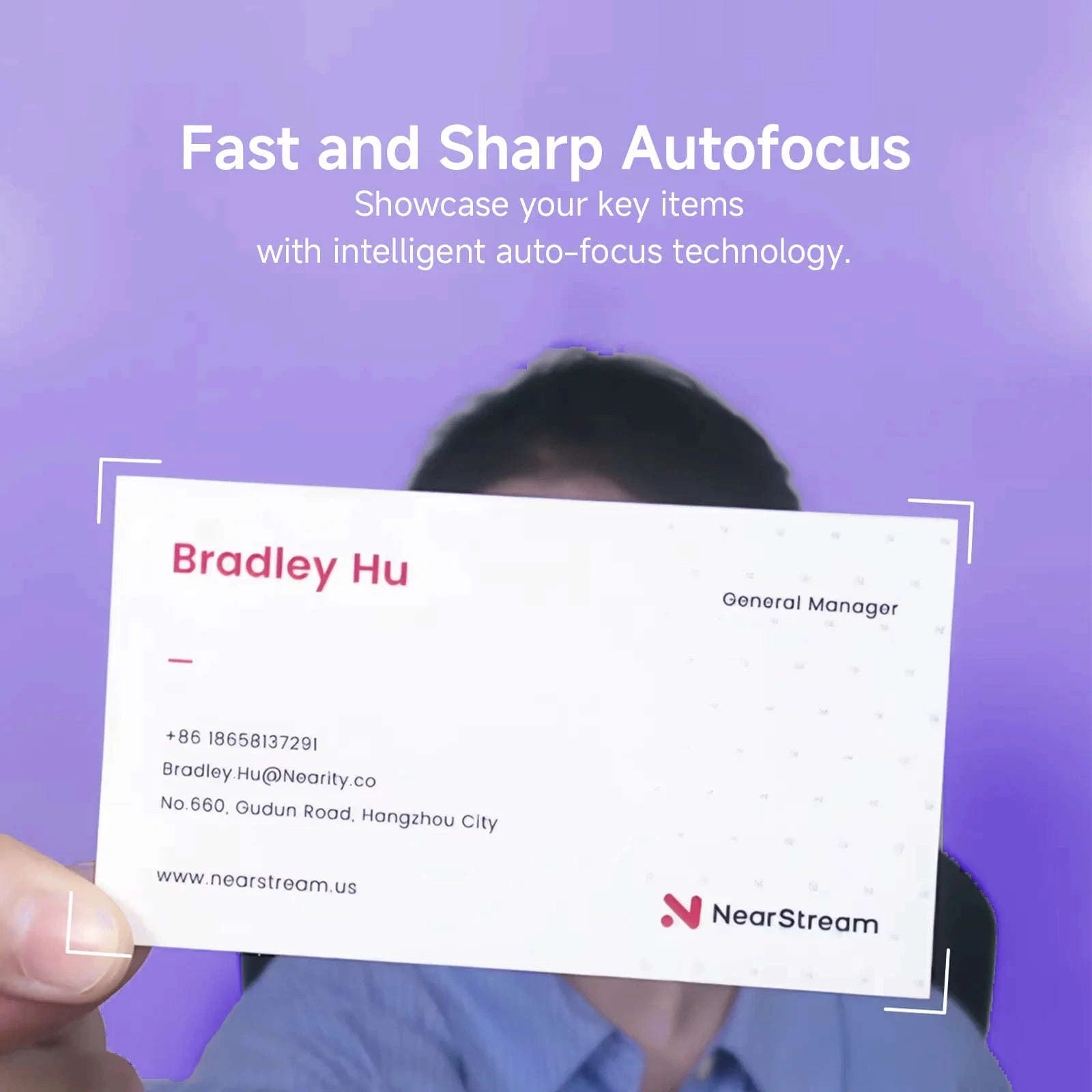 NearStream 1080P 60FPS USB Webcam with AI Noise‑Canceling Mic-V02-AF / CHINA