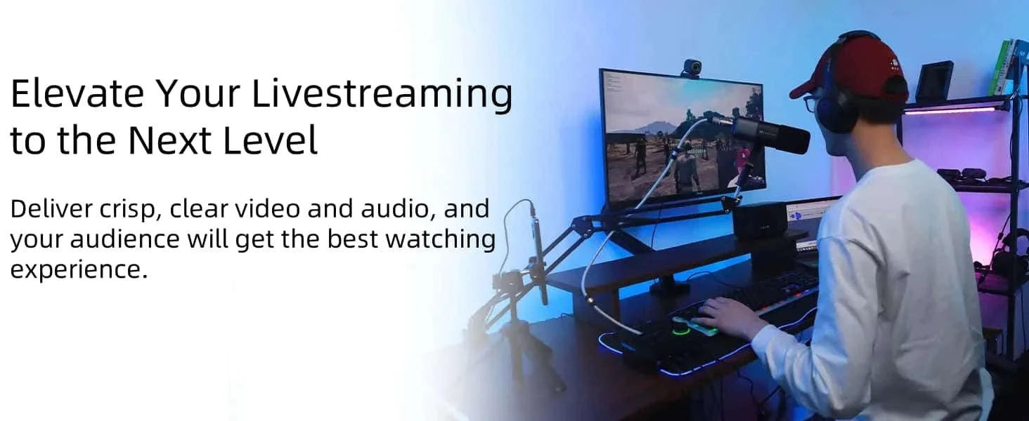 NearStream 1080P 60FPS USB Webcam with AI Noise‑Canceling Mic-V02-AF / CHINA