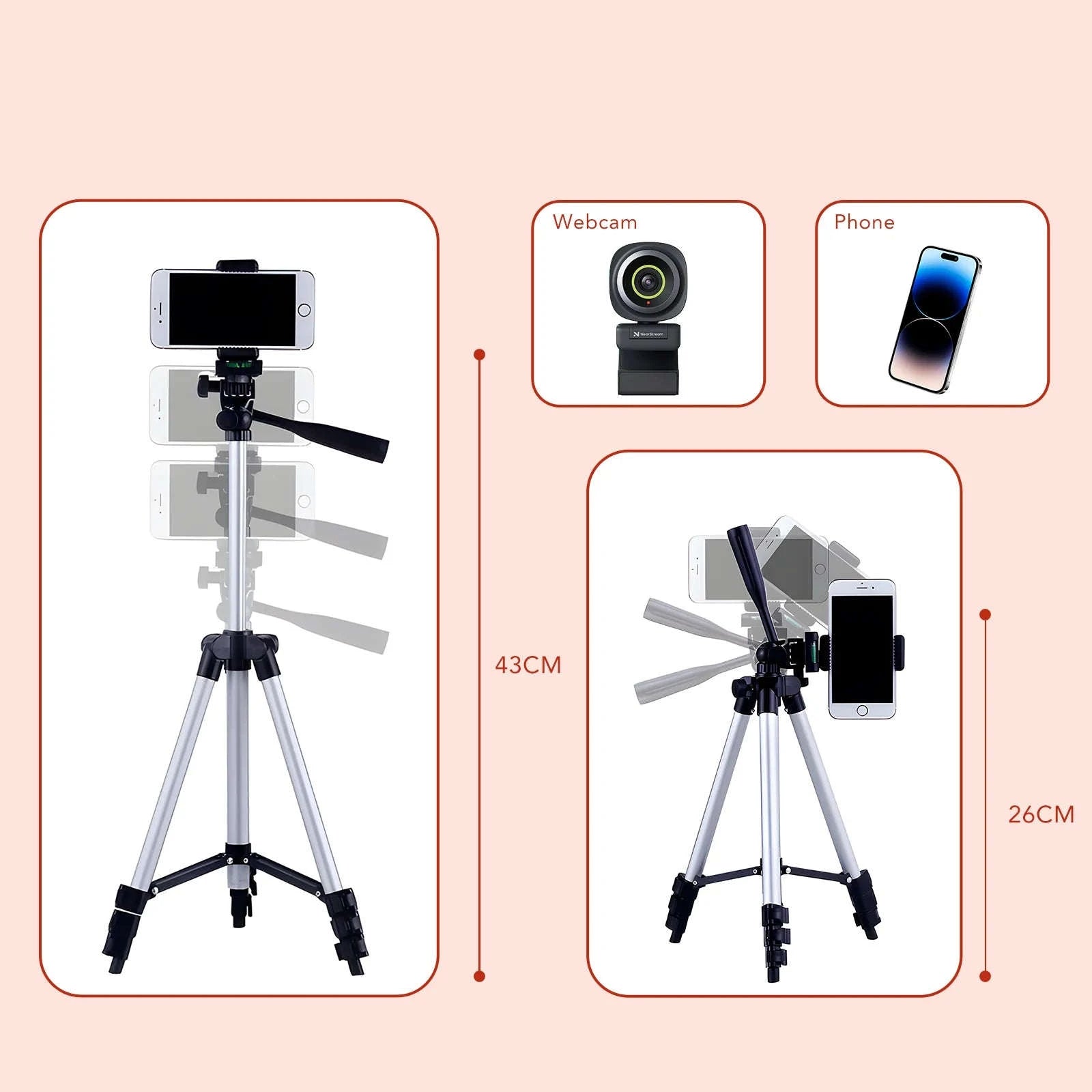 NearStream 1080P 60FPS USB Webcam with AI Noise‑Canceling Mic-V02-AF / CHINA