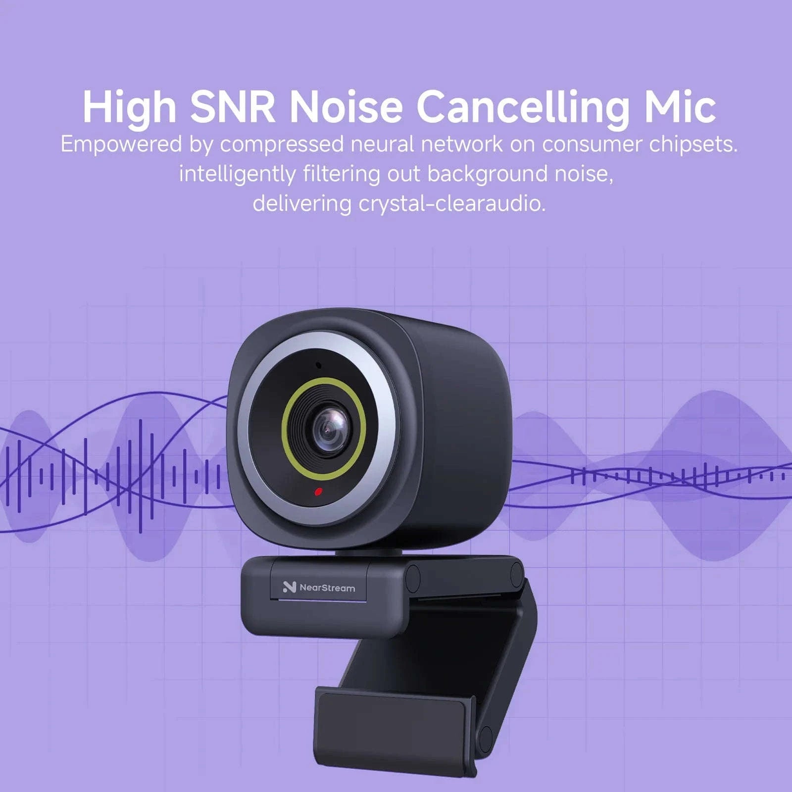 NearStream 1080P 60FPS USB Webcam with AI Noise‑Canceling Mic-V02-AF / CHINA