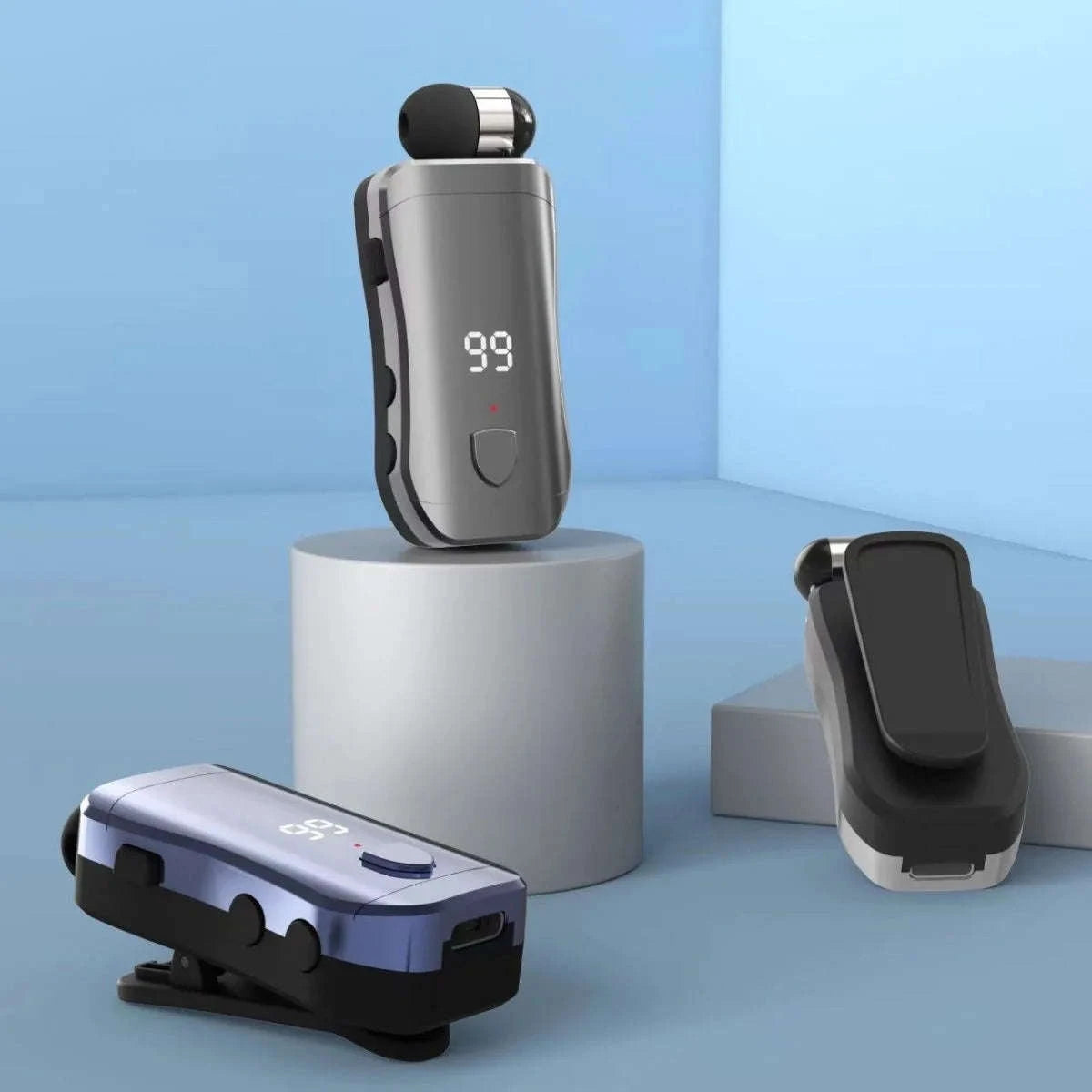 Neckband Bluetooth Earphones V5.3 with Noise Cancellation & 15H Battery-dark grey