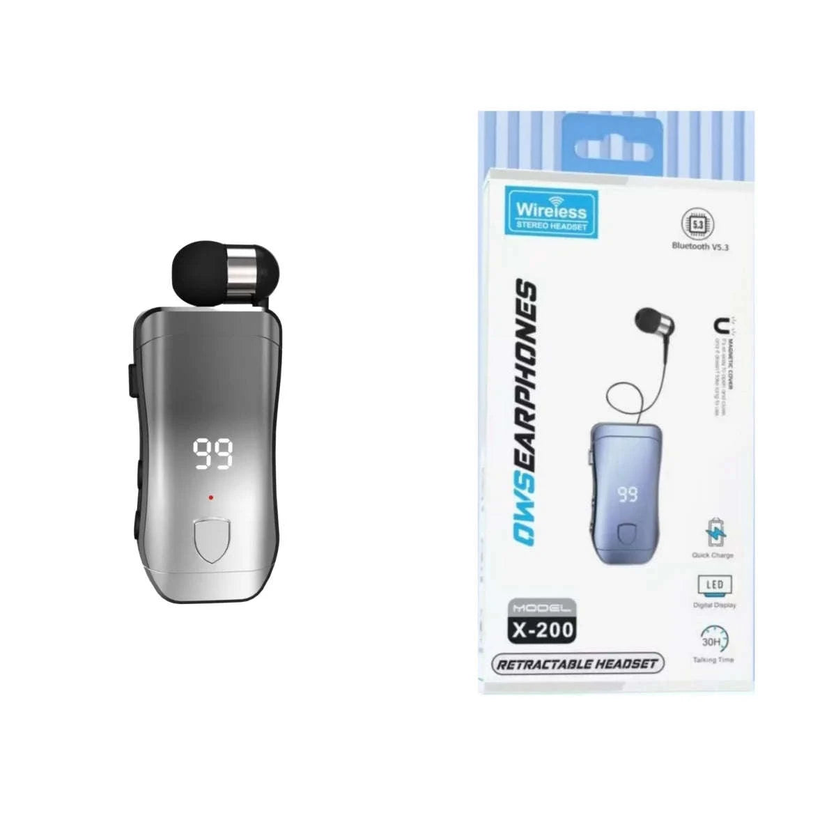 Neckband Bluetooth Earphones V5.3 with Noise Cancellation & 15H Battery-dark grey