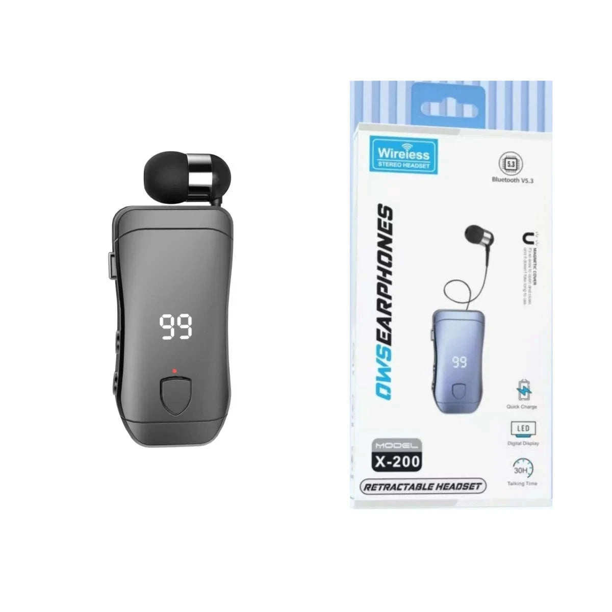 Neckband Bluetooth Earphones V5.3 with Noise Cancellation & 15H Battery-dark grey