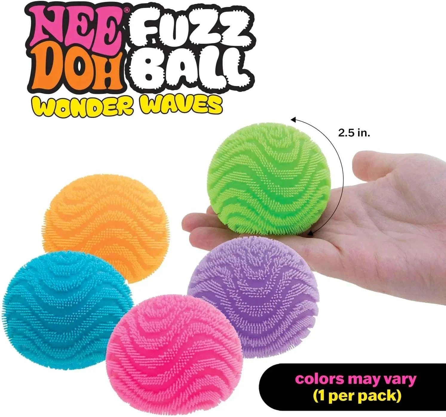 NeeDoh Fuzz Ball Stress Relief Toy Desktop Ornament-B