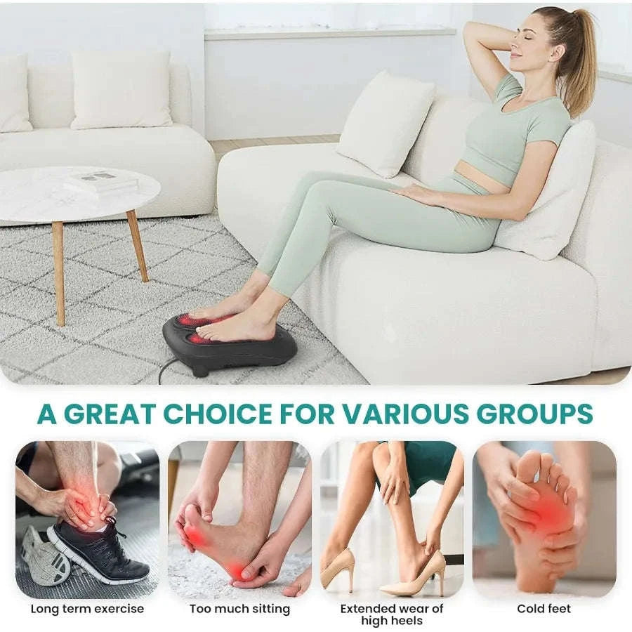 Nekteck Foot Massager with Heat for Relaxing Shiatsu Relief-United States