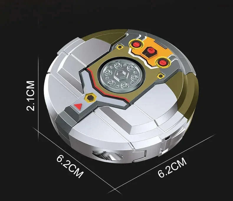 New creative decompression drop resistant fingertip Rotational gyroscope mechanical deformation robot children's toy Boy Gift-C / China Mainland