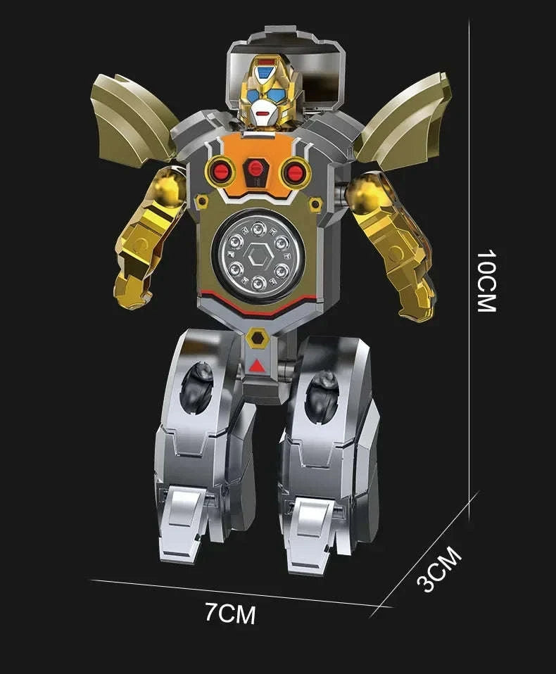 New creative decompression drop resistant fingertip Rotational gyroscope mechanical deformation robot children's toy Boy Gift-C / China Mainland