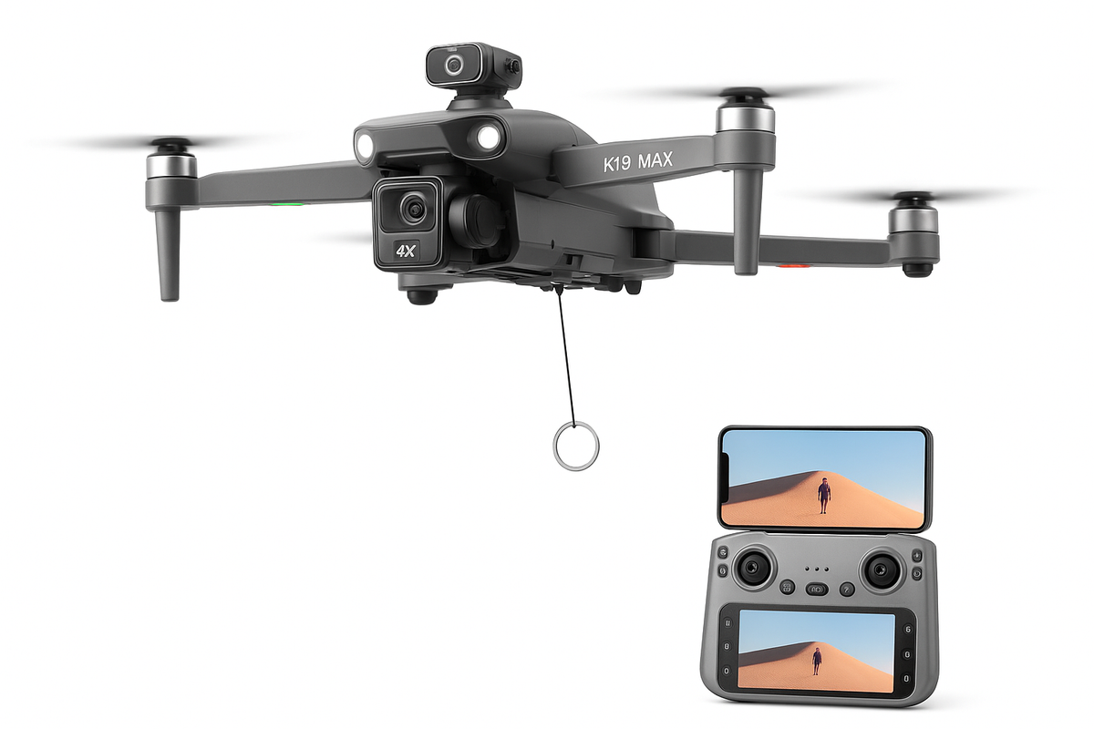 New K19 MAX GPS Drone Professional 8K Camera Aerial FPV Brush Avoiding Obstacle with Large Screen Remote Control Folding Drone