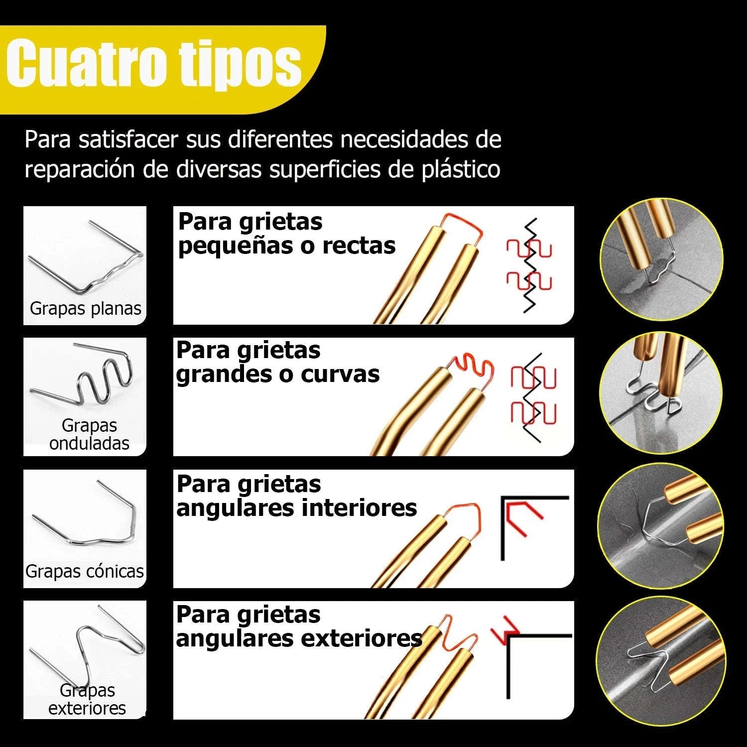 New Plastic Welding Gun Car Bumper Repair Kit-Paper box set / 220V / spain