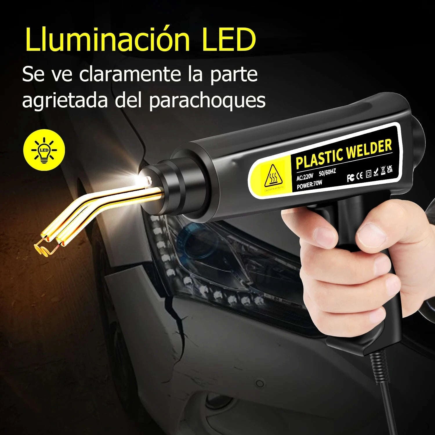 New Plastic Welding Gun Car Bumper Repair Kit-Paper box set / 220V / spain