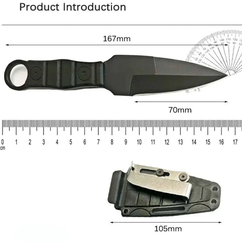 New Pocket Knife Outdoor Small Straight Knife with K Sheath-D