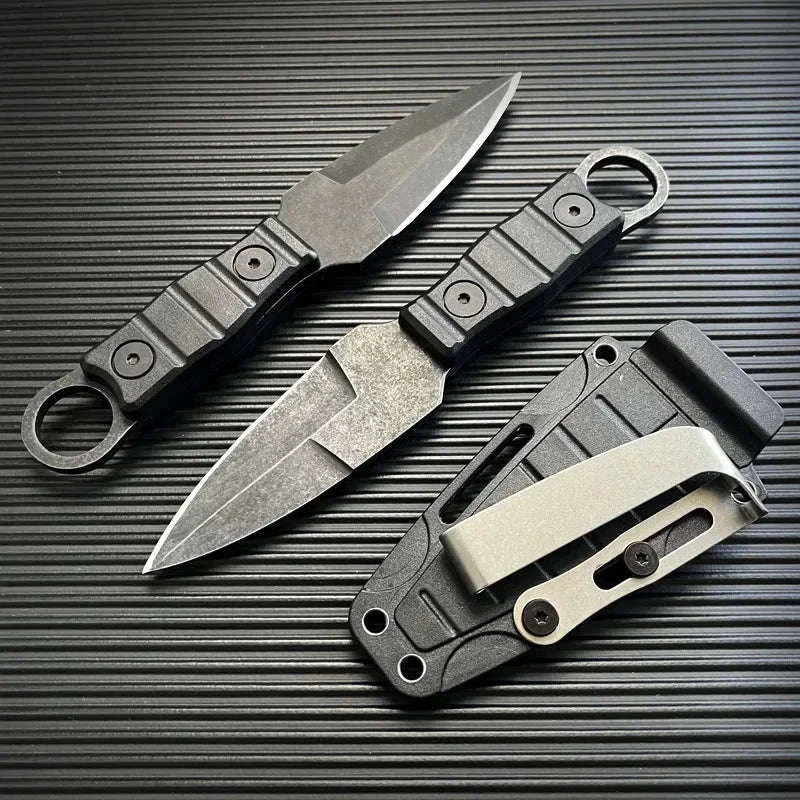 New Pocket Knife Outdoor Small Straight Knife with K Sheath-D