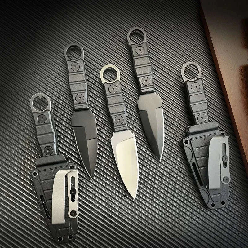 New Pocket Knife Outdoor Small Straight Knife with K Sheath-D