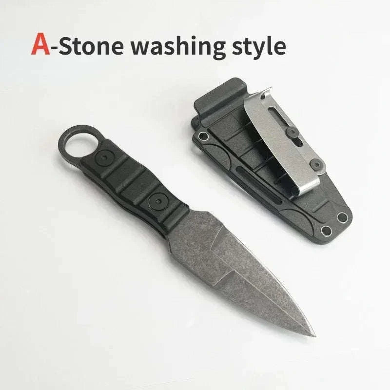 New Pocket Knife Outdoor Small Straight Knife with K Sheath-D