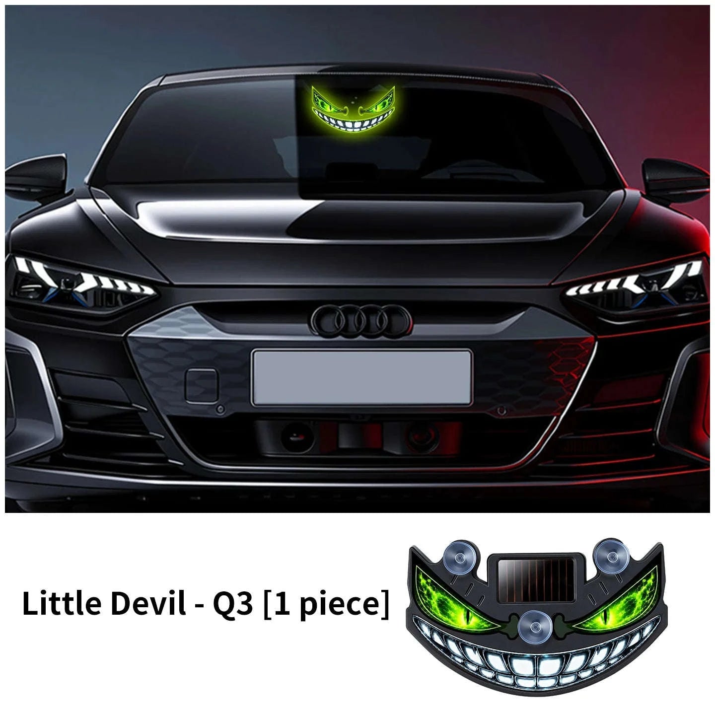 New popular Devil's Eye solar charging dynamic LED light multi-mode warning decorative light without wiring-Q3