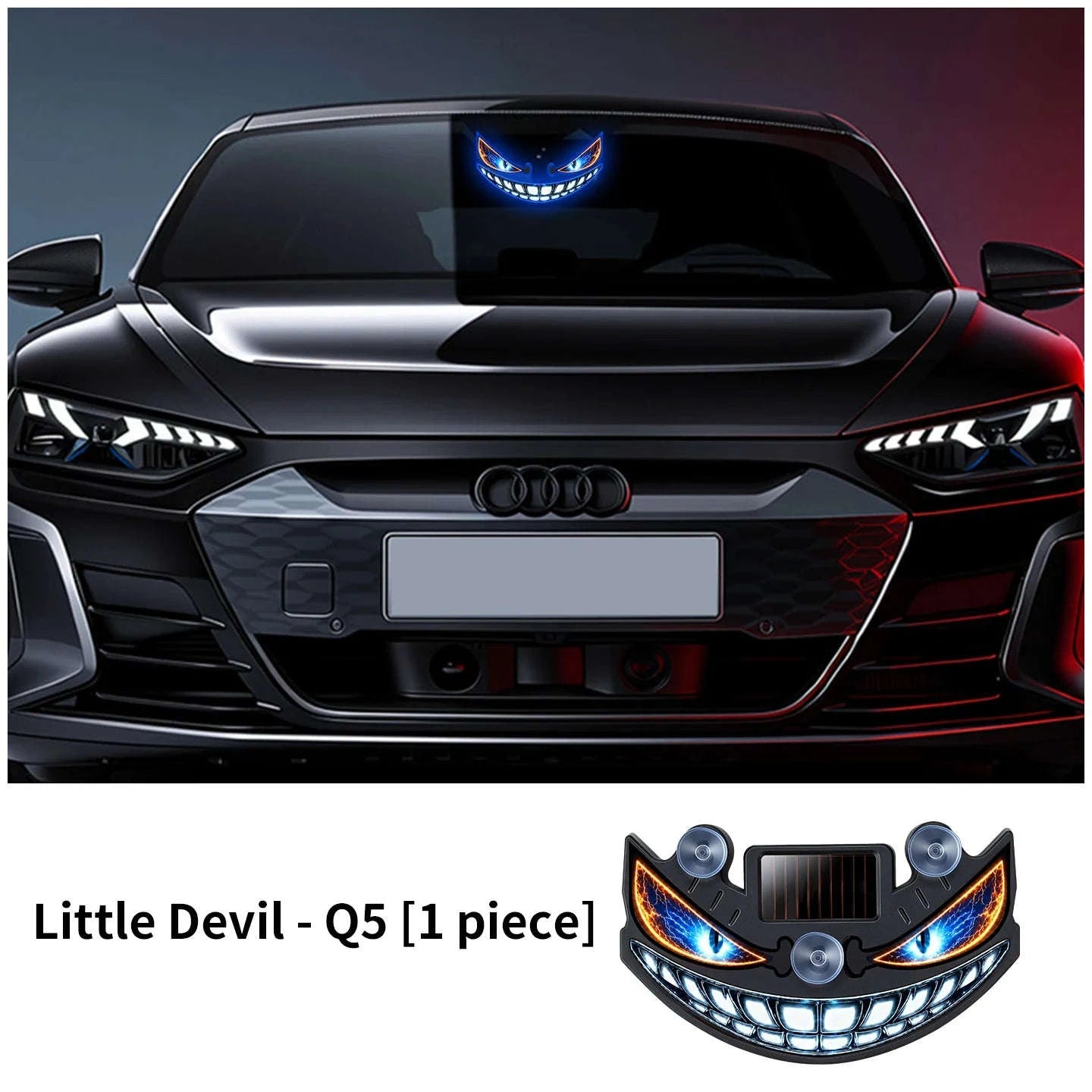 New popular Devil's Eye solar charging dynamic LED light multi-mode warning decorative light without wiring-Q3