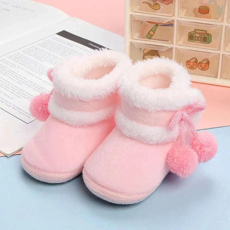 Newborn Snow Booties for Warm, Cozy Baby Comfort-F17621-R / 13-18 Months