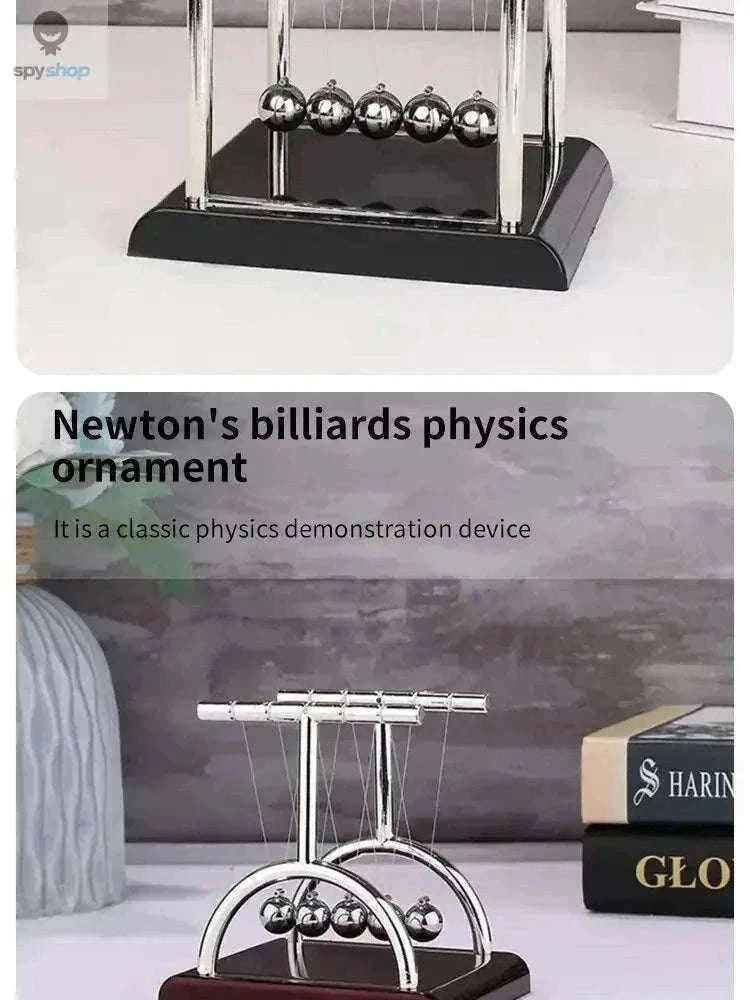 Newton's Cradle Desktop Toy for Desk Decor and Focus-Little T Pool