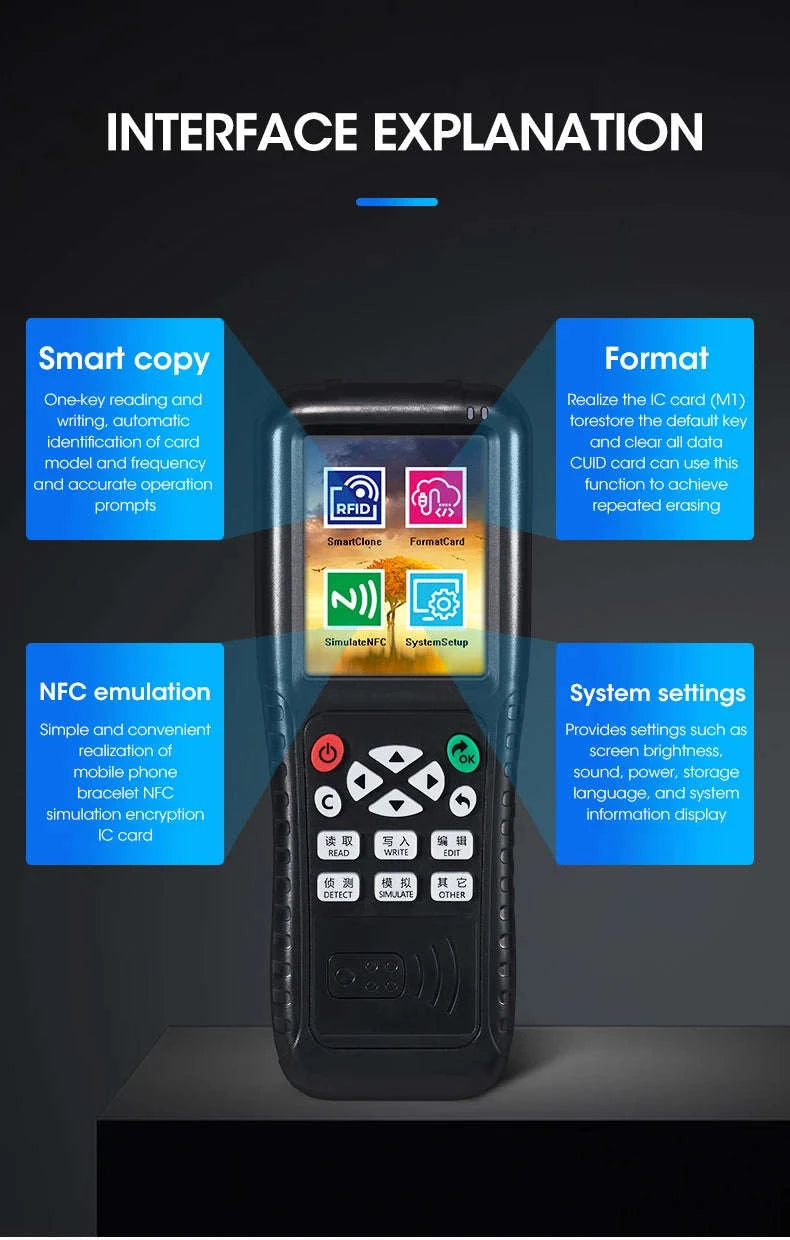 NFC Smart Card Reader Writer RFID Copier X100-Writer ONLY
