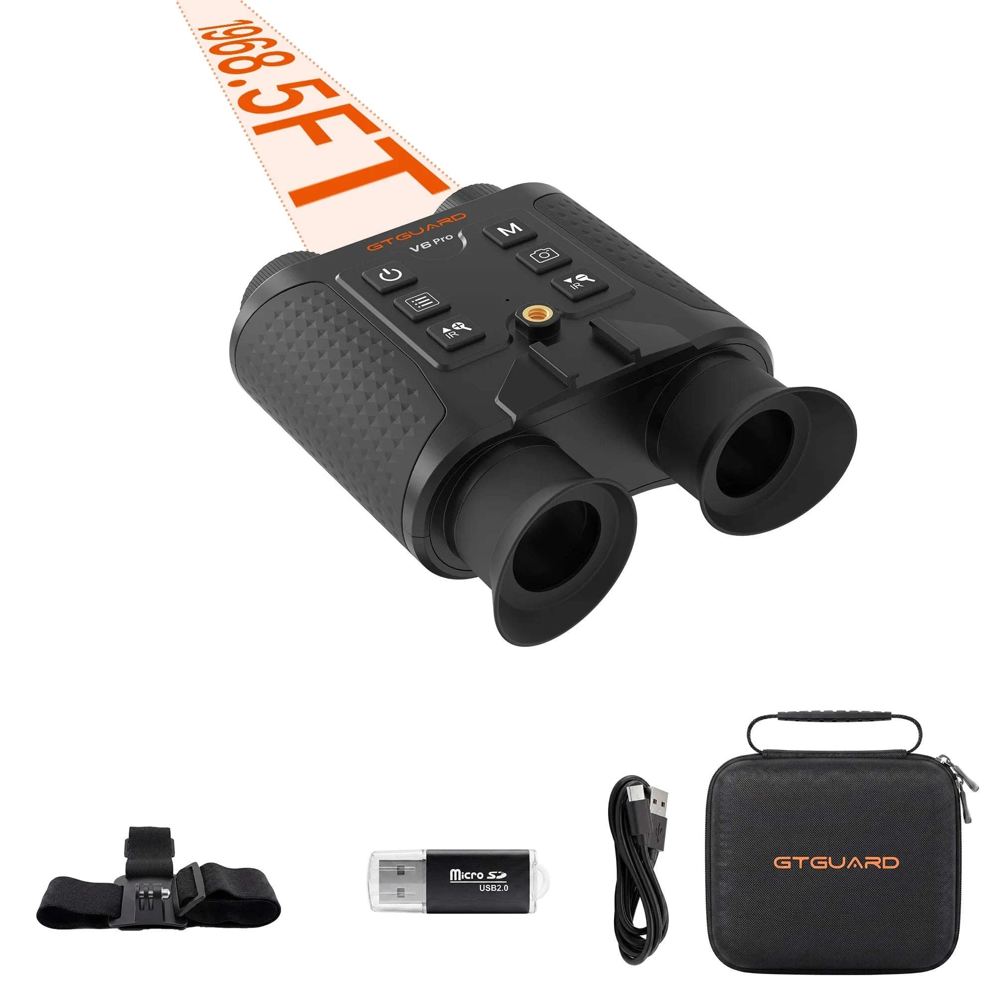 Night Vision Binoculars 4K 8X Digital Zoom-1No measure distance / Poland