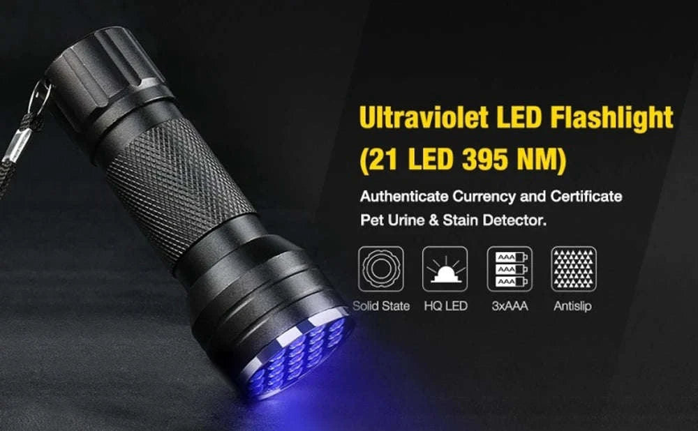 NightDetect UV Flashlight-1 pack
