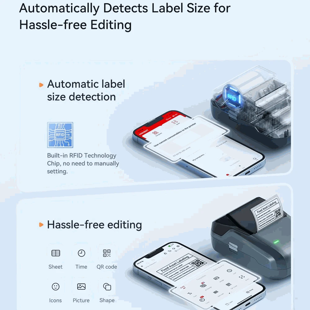 NIIMBOT B1 Portable Thermal Label Printer-Green-50x80-3R / China Mainland
