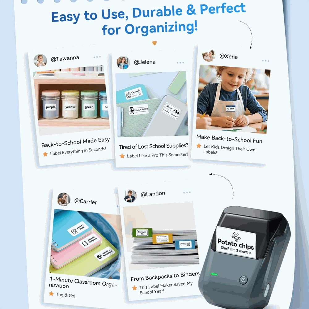 NIIMBOT B1 Portable Thermal Label Printer-Green-50x80-3R / China Mainland