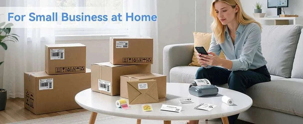 Niimbot B4 Wireless Thermal Label Printer 20–110mm Width-B4-50Round-2Rolls / China Mainland