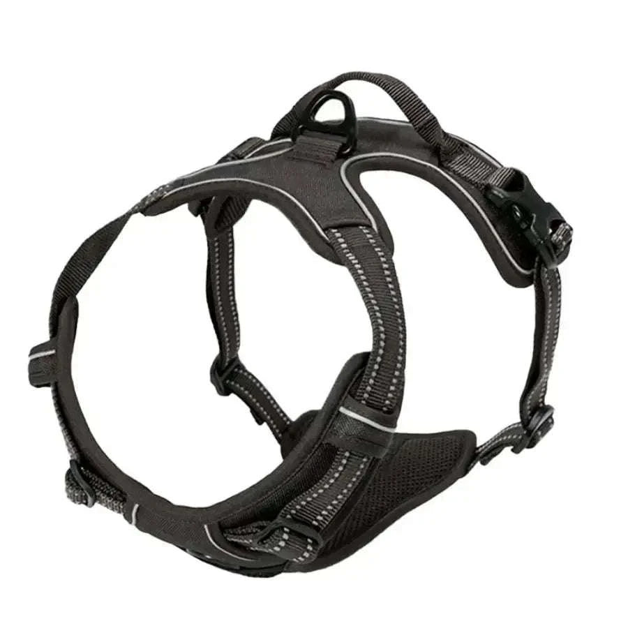 No Pull Dog Harness – Front Clip Control, Reflective, Heavy-Duty Comfort-Blue / S