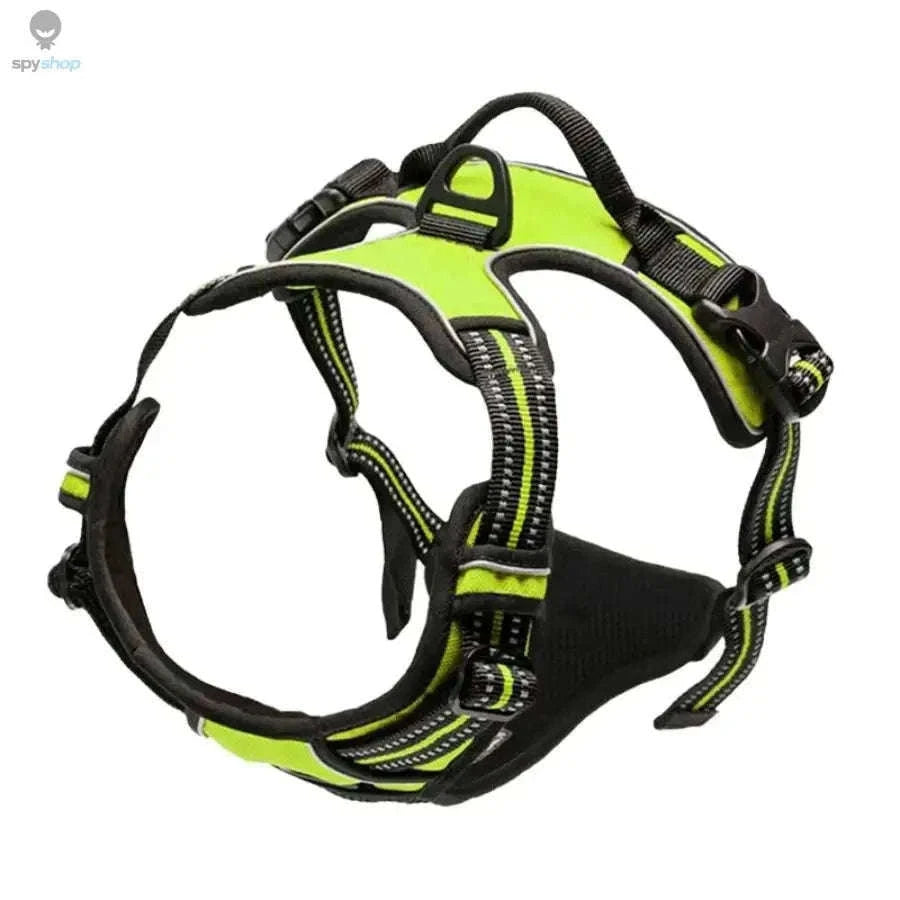 No Pull Dog Harness with Front Clip Control and Reflective Straps-Blue / S