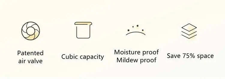 No-Pump Vacuum Storage Bags – Space Saver-flat Vacuum Bag S