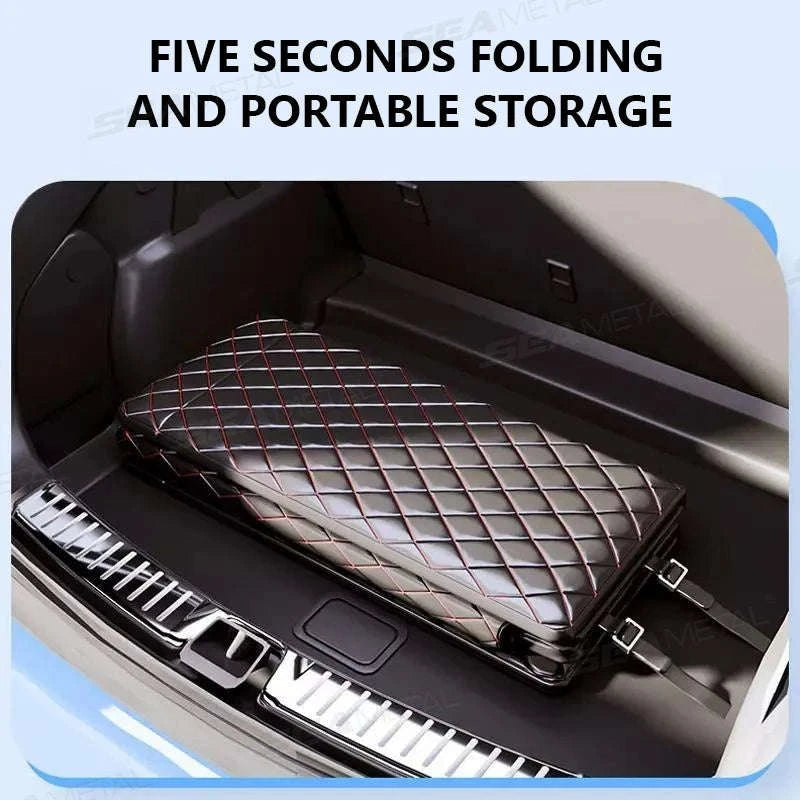 Non-Inflatable Car Back Seat Travel Bed-Black