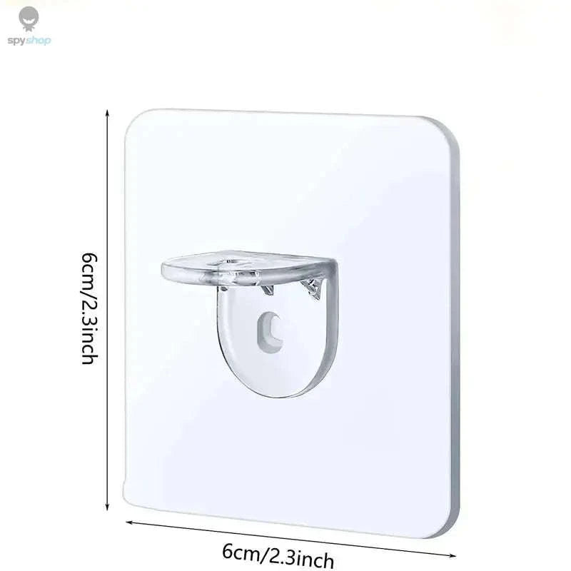 Non‑Marking Divider Holder – Transparent Shelf Organizer for Cabinets and Racks-4PCs