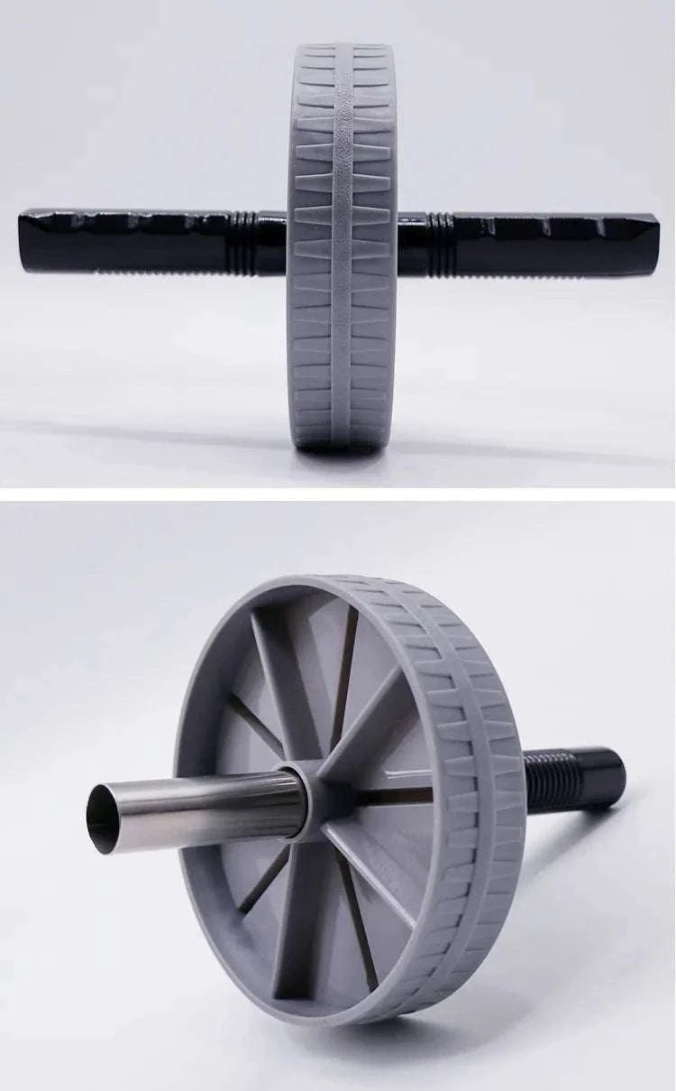 Non-Slip Abdominal Wheel Roller for Core Strength Training-Grey