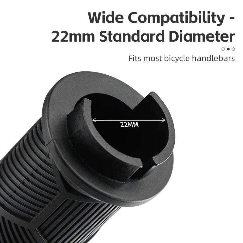 Non-Slip Bike Handlebar Grips with Locking Rings and Reflective Strips-2023-14A2