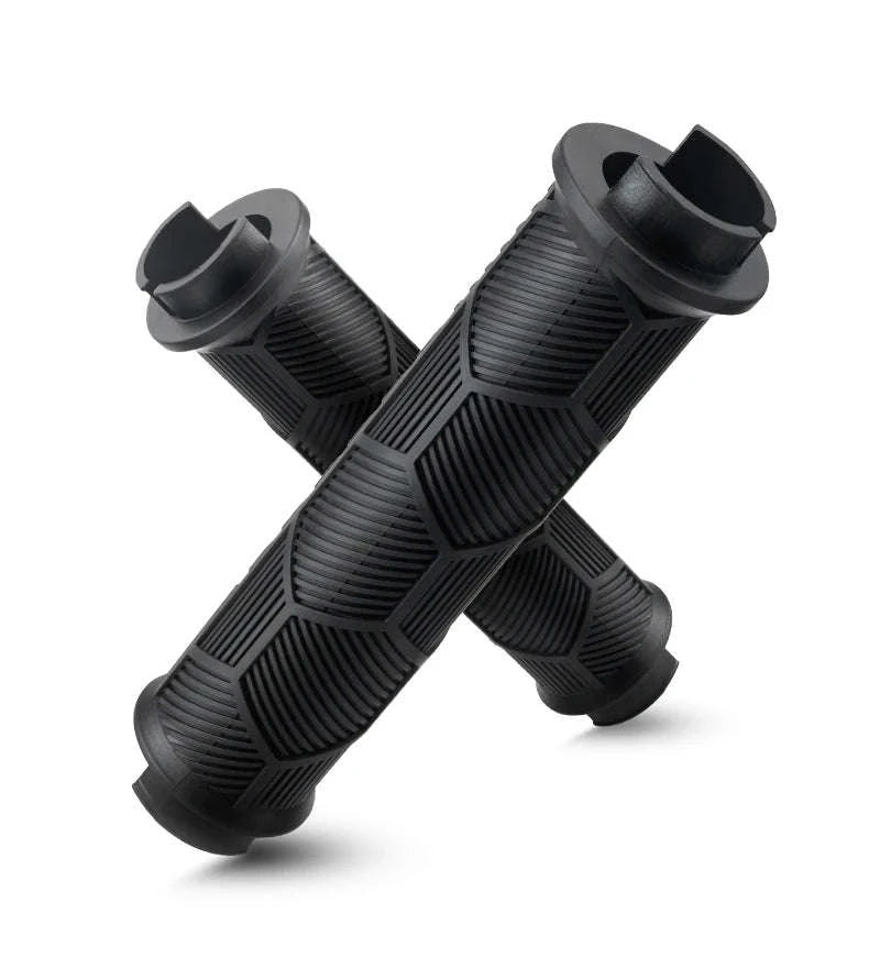 Non-Slip Bike Handlebar Grips with Locking Rings and Reflective Strips-2023-14A2