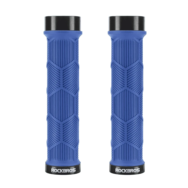 Non-Slip Bike Handlebar Grips with Locking Rings and Reflective Strips-2023-14A2