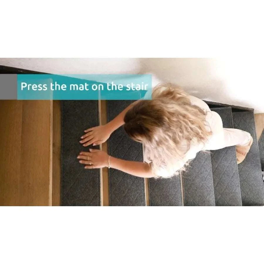 Non Slip Carpet Stair Treads 5 Pack for Safer Wooden Steps-United States / 8x30